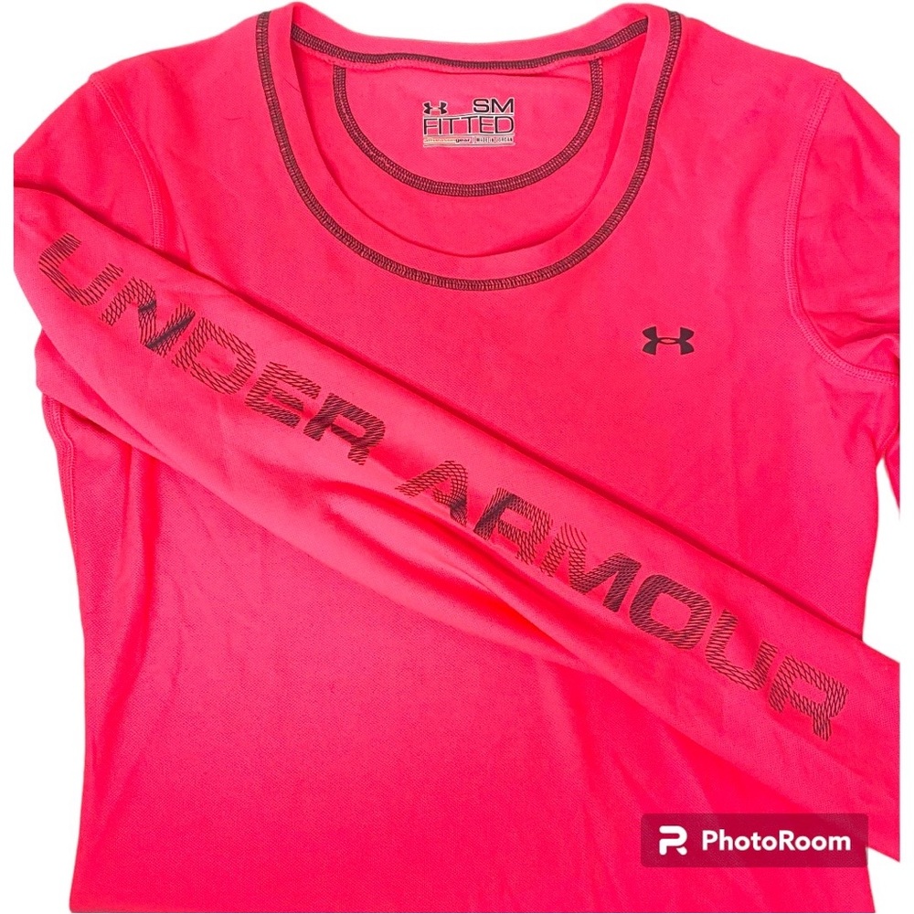 Under Armour Neon Pink All Season Fitted Top